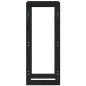 Portalegna Nero 41x25x100 cm in Legno Massello di Pino Portalegna Nero 41x25x100 cm in Legno Massello di Pino