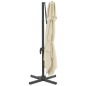 vidaXL Ombrellone a Sbalzo Doppio Piano Bianco Sabbia 300x300 cm vidaXL Ombrellone a Sbalzo Doppio Piano Bianco Sabbia 300x300 cm