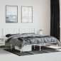 vidaXL Giroletto con Testiera Metallo Bianco 183x213 cm vidaXL Giroletto con Testiera Metallo Bianco 183x213 cm