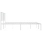 vidaXL Giroletto con Testiera Metallo Bianco 183x213 cm vidaXL Giroletto con Testiera Metallo Bianco 183x213 cm