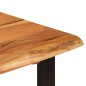vidaXL Tavolo da Pranzo 110x50x76 cm Legno Massello di Acacia