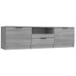 Mobile TV Grigio Sonoma 140x35x40 cm in Legno Ingegnerizzato Mobile TV Grigio Sonoma 140x35x40 cm in Legno Ingegnerizzato