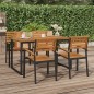vidaXL Tavolo Giardino con Gambe a U 140x80x75cm Legno Massello Acacia vidaXL Tavolo Giardino con Gambe a U 140x80x75cm Legno Massello Acacia