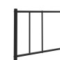 vidaXL Testiera in Metallo Nero 120 cm vidaXL Testiera in Metallo Nero 120 cm