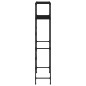 Rastrelliera per Lavatrice a 2 Livelli Nera 69x28x143 cm Ferro Rastrelliera per Lavatrice a 2 Livelli Nera 69x28x143 cm Ferro