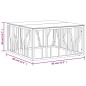 vidaXL Tavolino da Salotto 80x80x40 cm in Acciaio Inox e Vetro