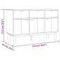 vidaXL Credenza OTTA Marrone e Grigio 114x43x73,5 cm in Legno di Pino vidaXL Credenza OTTA Marrone e Grigio 114x43x73,5 cm in Legno di Pino