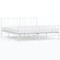 vidaXL Giroletto con Testiera e Pediera Metallo Bianco 180x200 cm