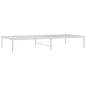 vidaXL Giroletto in Metallo Bianco 90x190 cm vidaXL Giroletto in Metallo Bianco 90x190 cm