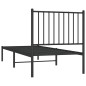vidaXL Giroletto con Testiera in Metallo Nero 75x190 cm vidaXL Giroletto con Testiera in Metallo Nero 75x190 cm