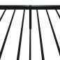 vidaXL Giroletto con Testiera e Pediera Metallo Nero 80x200 cm