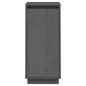 Credenza Grigia 31,5x34x75 cm in Legno Massello di Pino Credenza Grigia 31,5x34x75 cm in Legno Massello di Pino