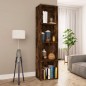 vidaXL Libreria/Mobile TV Rovere Fumo 36x30x143cm in Legno Multistrato