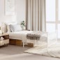vidaXL Giroletto con Testiera e Pediera Metallo Bianco 90x190 cm