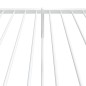 vidaXL Giroletto con Testiera e Pediera Metallo Bianco 90x190 cm