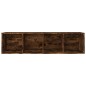 vidaXL Libreria/Mobile TV Rovere Fumo 36x30x143cm in Legno Multistrato