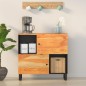 vidaXL Credenza con 2 Ante 80x33x75 cm in Legno Massello di Acacia vidaXL Credenza con 2 Ante 80x33x75 cm in Legno Massello di Acacia