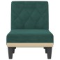 vidaXL Chaise Longue in Velluto Verde Scuro vidaXL Chaise Longue in Velluto Verde Scuro
