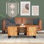 vidaXL Tavolino da Soggiorno 100x54x40cm Massello Acacia e Multistrato