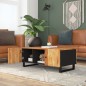 vidaXL Tavolino da Soggiorno 100x54x40cm Massello Acacia e Multistrato