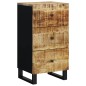 vidaXL Credenza con 3 Cassetti 40x33,5x75 cm Legno Massello di Mango vidaXL Credenza con 3 Cassetti 40x33,5x75 cm Legno Massello di Mango