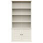 vidaXL Libreria VIGO 85x35x170 cm in Legno Massello di Pino Bianco vidaXL Libreria VIGO 85x35x170 cm in Legno Massello di Pino Bianco