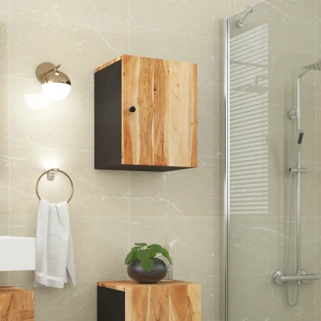 vidaXL Mobile da Bagno a Parete 38x33x48cm in Legno Massello di Acacia