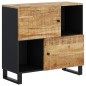 vidaXL Credenza con 2 Ante 80x33x75 cm in Legno Massello di Mango vidaXL Credenza con 2 Ante 80x33x75 cm in Legno Massello di Mango