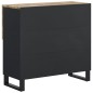 vidaXL Credenza con 2 Ante 80x33x75 cm in Legno Massello di Mango vidaXL Credenza con 2 Ante 80x33x75 cm in Legno Massello di Mango