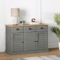 vidaXL Credenza Cassetti VIGO 113x40x75 cm Legno Massello Pino Grigio vidaXL Credenza Cassetti VIGO 113x40x75 cm Legno Massello Pino Grigio