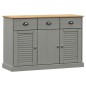 vidaXL Credenza Cassetti VIGO 113x40x75 cm Legno Massello Pino Grigio vidaXL Credenza Cassetti VIGO 113x40x75 cm Legno Massello Pino Grigio