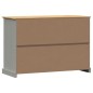 vidaXL Credenza Cassetti VIGO 113x40x75 cm Legno Massello Pino Grigio vidaXL Credenza Cassetti VIGO 113x40x75 cm Legno Massello Pino Grigio