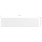 Paravento da Balcone Bianco 75x300 cm in Tessuto Oxford Paravento da Balcone Bianco 75x300 cm in Tessuto Oxford