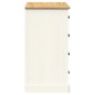 vidaXL Credenza Cassetti VIGO 113x40x75 cm Legno Massello Pino Bianco vidaXL Credenza Cassetti VIGO 113x40x75 cm Legno Massello Pino Bianco