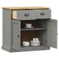 vidaXL Credenza Cassetti VIGO Grigia 78x40x75 cm Legno Massello Pino vidaXL Credenza Cassetti VIGO Grigia 78x40x75 cm Legno Massello Pino