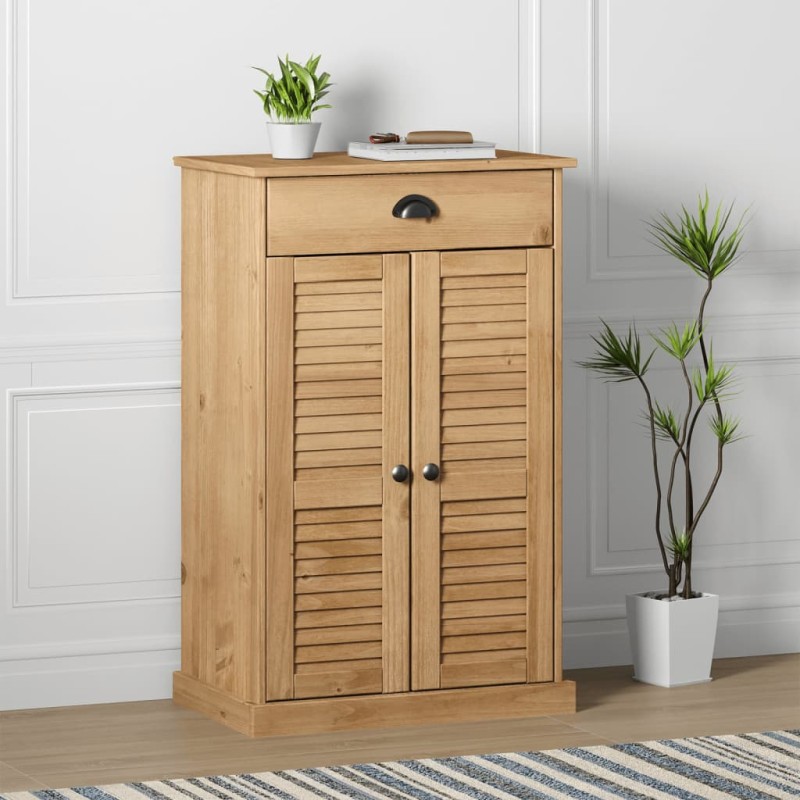 vidaXL Scarpiera VIGO 60x35x96 cm in Legno Massello di Pino vidaXL Scarpiera VIGO 60x35x96 cm in Legno Massello di Pino