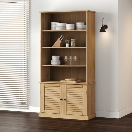 vidaXL Libreria VIGO 85x35x170 cm in Legno Massello di Pino