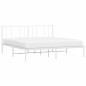 vidaXL Giroletto con Testiera Metallo Bianco 180x200 cm vidaXL Giroletto con Testiera Metallo Bianco 180x200 cm