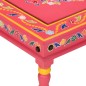 vidaXL Tavolino Salotto Rosa Dipinto a Mano Legno Massello Mango vidaXL Tavolino Salotto Rosa Dipinto a Mano Legno Massello Mango