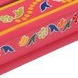 vidaXL Tavolino Salotto Rosa Dipinto a Mano Legno Massello Mango vidaXL Tavolino Salotto Rosa Dipinto a Mano Legno Massello Mango