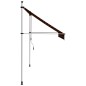 vidaXL Tenda da Sole Retrattile Manuale 250 cm Arancione e Marrone vidaXL Tenda da Sole Retrattile Manuale 250 cm Arancione e Marrone
