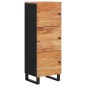 vidaXL Credenza con 3 Ante 40x33x110 cm Legno Massello Acacia e Ferro vidaXL Credenza con 3 Ante 40x33x110 cm Legno Massello Acacia e Ferro