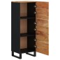 vidaXL Credenza con 3 Ante 40x33x110 cm Legno Massello Acacia e Ferro vidaXL Credenza con 3 Ante 40x33x110 cm Legno Massello Acacia e Ferro