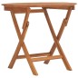 vidaXL Tavolo da Giardino Pieghevole Ø 85x75 cm Legno Massello di Teak vidaXL Tavolo da Giardino Pieghevole Ø 85x75 cm Legno Massello di Teak