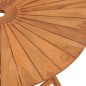 vidaXL Tavolo da Giardino Pieghevole Ø 85x75 cm Legno Massello di Teak vidaXL Tavolo da Giardino Pieghevole Ø 85x75 cm Legno Massello di Teak