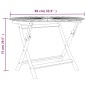 vidaXL Tavolo da Giardino Pieghevole Ø 85x75 cm Legno Massello di Teak vidaXL Tavolo da Giardino Pieghevole Ø 85x75 cm Legno Massello di Teak