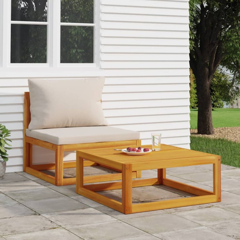 vidaXL Tavolino da Salotto 68x68x29 cm in Legno Massello di Acacia vidaXL Tavolino da Salotto 68x68x29 cm in Legno Massello di Acacia