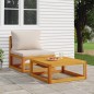 vidaXL Tavolino da Salotto 68x68x29 cm in Legno Massello di Acacia vidaXL Tavolino da Salotto 68x68x29 cm in Legno Massello di Acacia