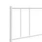 vidaXL Testiera in Metallo Bianco 100 cm