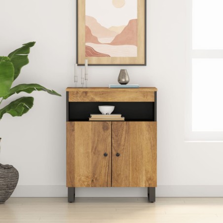vidaXL Credenza con 2 Ante 60x33x75 cm in Legno Massello di Mango